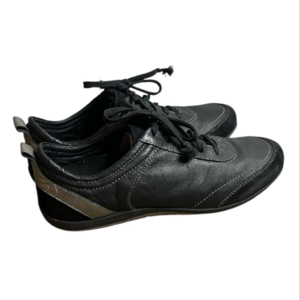 Vionic Willa Leather Comfort Walking Support Sneakers Black Women’s 8.5
